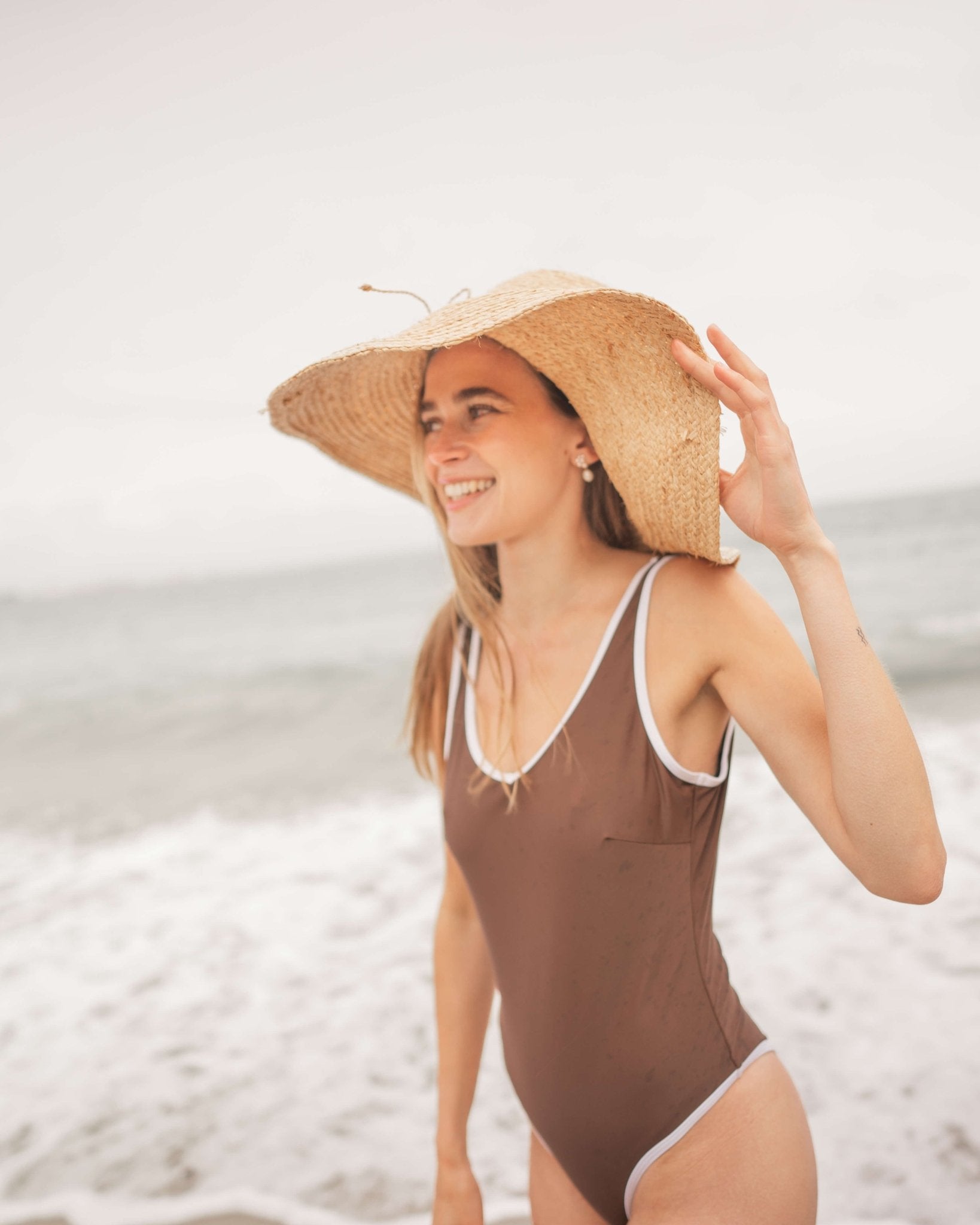 Badedragt Brun | Skagen - clothing.dk